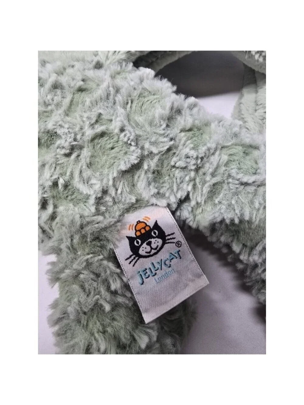 Jellycat DRAKE the Dragon Floppy Lovey Plush Sage Green 24” Long 12” Tall